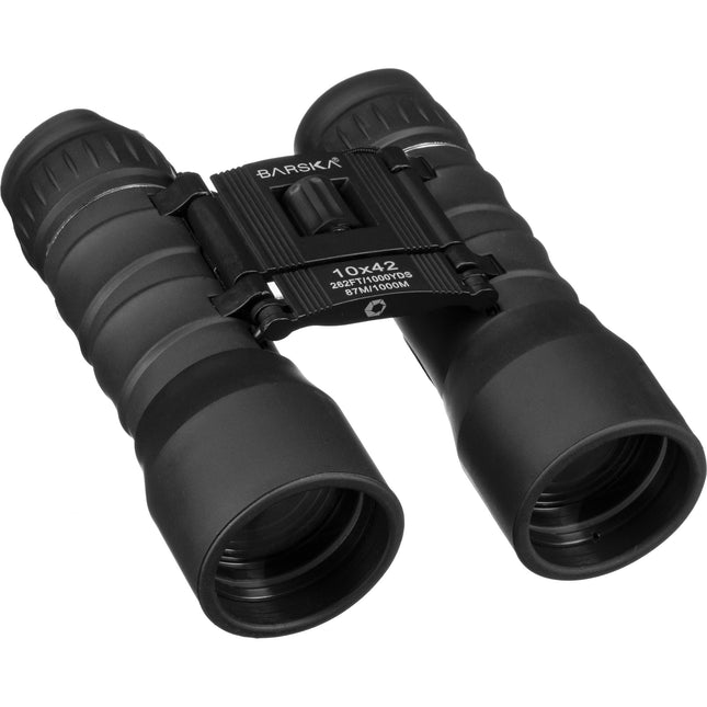Barska 10x42 Lucid View Binoculares con Prismas BK7 y Foco 5.5'
