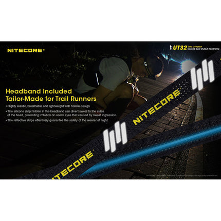Nitecore UT32 Linterna Frontal LED 1100 lúmenes Batería 18650