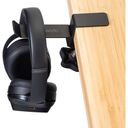 Gator Frameworks Soporte para Auriculares de Escritorio con Abrazadera hasta 1.5"