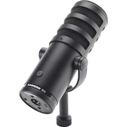 Micrófono Dinámico Samson Q9U XLR USB Kit con Brazo de Transmisión y Cable XLR Integrado