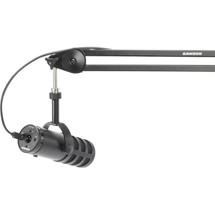 Micrófono Dinámico Samson Q9U XLR USB Kit con Brazo de Transmisión y Cable XLR Integrado