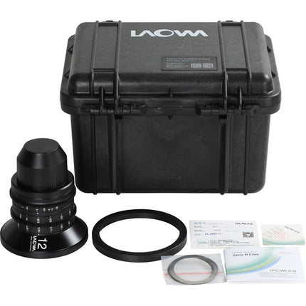 Venus Optics Laowa 12mm T2.9 Zero-D Lente Cine Sony E 122° Ángulo 7" Enfoque