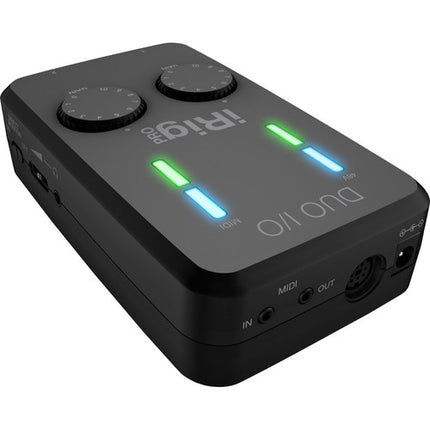 IK Multimedia iRig Pro Duo I/O Interfaz de Audio MIDI 2 Canales 2 Preamplificadores Phantom Power