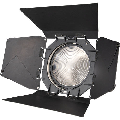 Nanlite Fresnel Lens para Forza 300 y 500 Lente de Vidrio 10-45° con Barndoor 8 Vías