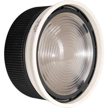 Nanlite Fresnel Lens para Forza 300 y 500 Lente de Vidrio 10-45° con Barndoor 8 Vías