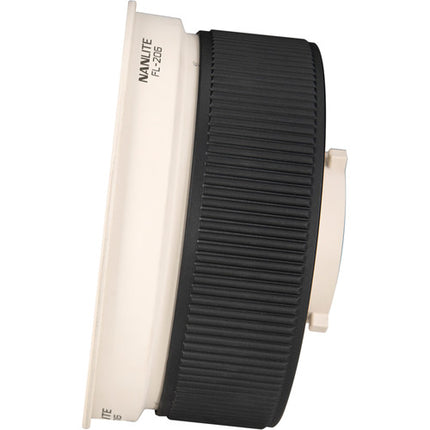 Nanlite Fresnel Lens para Forza 300 y 500 Lente de Vidrio 10-45° con Barndoor 8 Vías