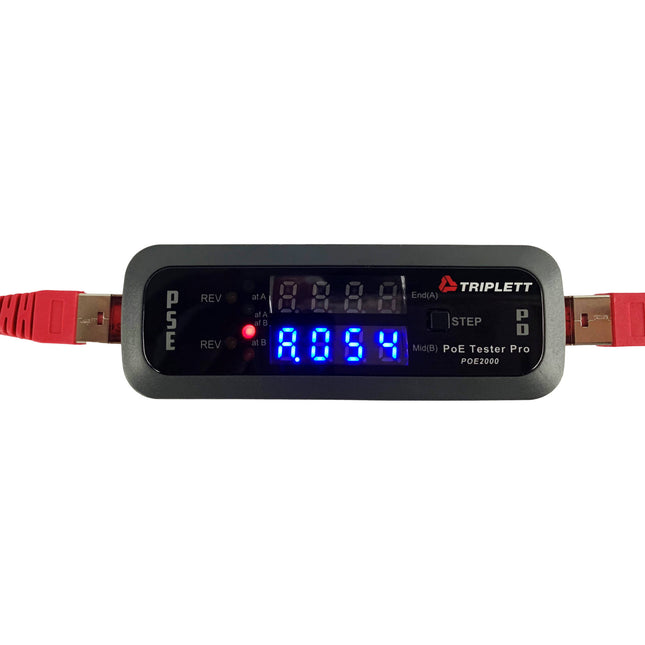 Triplett POE2000 PoE Tester Pro para instalación de cámaras IP y teléfonos VoIP