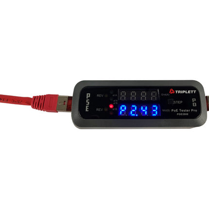 Triplett POE2000 PoE Tester Pro para instalación de cámaras IP y teléfonos VoIP