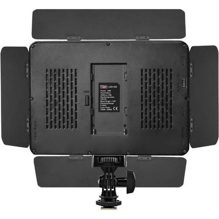 Vidpro LED-530 Kit de Luz Profesional On-Cámara Varicolor 528 LEDs 2300 Lux