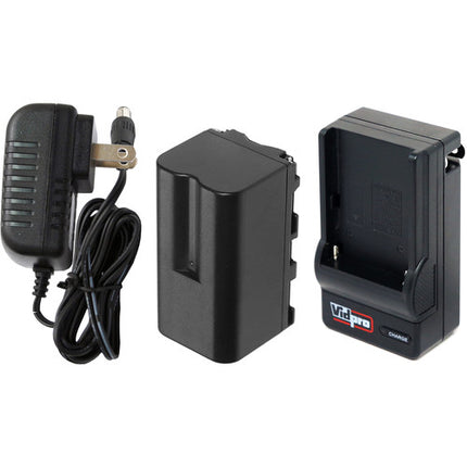Vidpro LED-530 Kit de Luz Profesional On-Cámara Varicolor 528 LEDs 2300 Lux