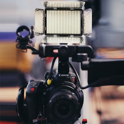 Vidpro LED-530 Kit de Luz Profesional On-Cámara Varicolor 528 LEDs 2300 Lux