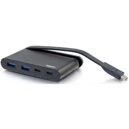 C2G Hub USB 3.1 Gen 1 Tipo C y A 4 Puertos 5 Gb/s 100W PD