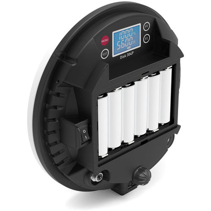 Vibesta Peragos Disk 304P Luz LED Día 5600K 30° Haz con Filtros Magnéticos