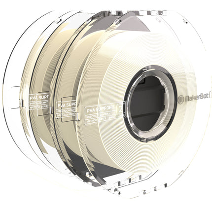 MakerBot 1.75mm Filamento de Soporte PVA Precisión 3-Pack 0.45kg Natural