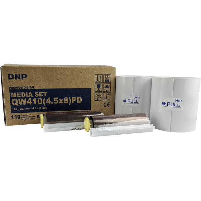 DNP DP-QW410 Set de Medios para Impresora Profesional Fotos 4.5x8" 220 impresiones acabado brillo o mate