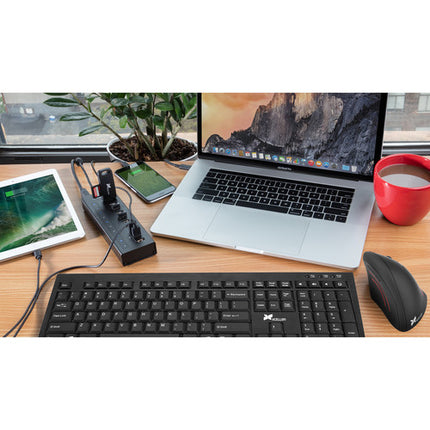 Xcellon Hub USB 3.2 Gen 1 de 10 Puertos Slim con 3 Puertos Dobles de Datos y Carga