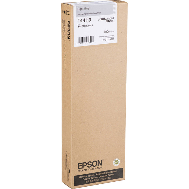 Cartucho de Tinta Epson UltraChrome PRO12 Gris Claro 700mL para Impresoras Gran Formato SureColor P7570 P9570