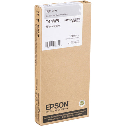 Cartucho de Tinta Epson UltraChrome PRO12 Gris Claro 150mL para Impresoras Gran Formato SureColor P7570 P9570