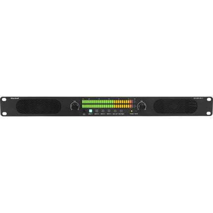 Marshall Electronics AR-AM4-BG-2 Monitor de Audio Analógico Multicanal Rackmount 1RU 2 Altavoces 4 Entradas XLR