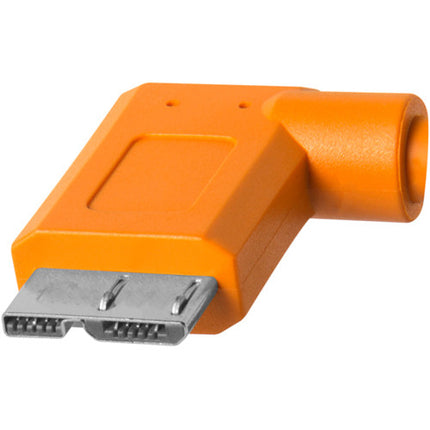 Tether Tools TetherPro Cable Adaptador USB 3.1 Gen 1 20" Ángulo Derecho Naranja