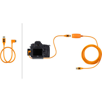 Tether Tools TetherPro Cable Adaptador USB 3.1 Gen 1 20" Ángulo Derecho Naranja