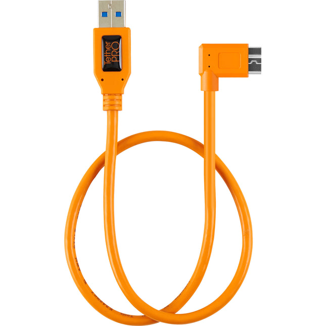 Tether Tools TetherPro Cable Adaptador USB 3.1 Gen 1 20" Ángulo Derecho Naranja