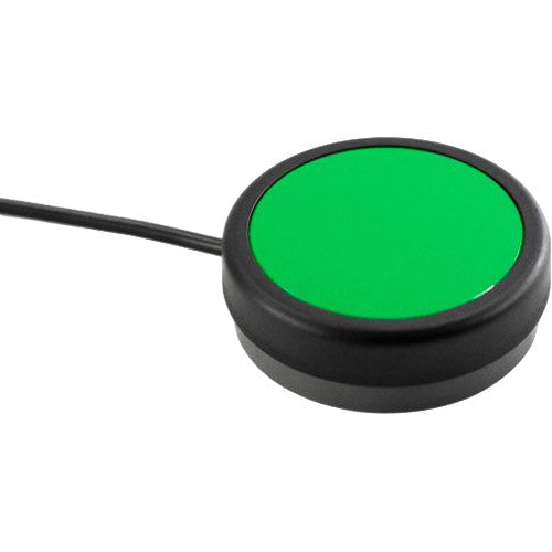 X-keys Green One Button Switch con Cable 12 pies y Top Verde Sólido