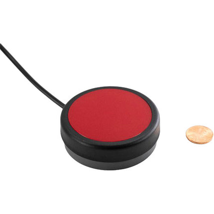 X-keys Red One Button Switch con Cable de 12 pies y conector 3.5mm Mono