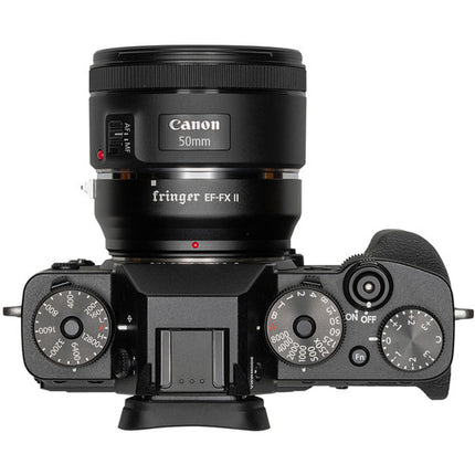 Fringer EF-FX II Adaptador Montura para Objetivo EF EF-S a Fujifilm X con Autofocus y Estabilización