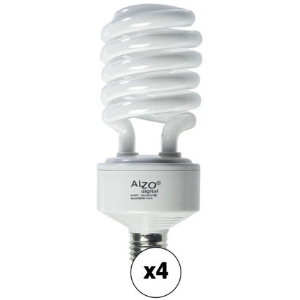 ALZO CFL Bombilla Foto 45W 120V 5500K 2800 Lúmenes 4 Pack