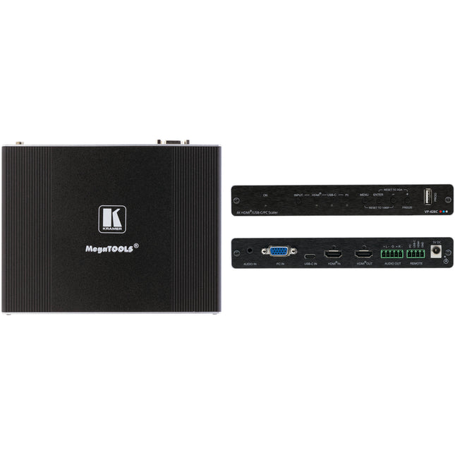 Kramer VP-426C Escalador Digital 18G 4K60 HDMI USB Type-C VGA HDCP 2.2