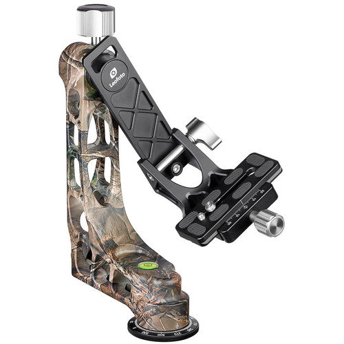 Leofoto PG-1 Cabezal Gimbal Camuflaje Capacidad 25kg Altura 23cm
