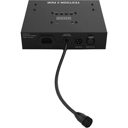 CHAUVET DJ Festoon 2 Luz de Cuerda con Bombillas LED RGB IP54 y Controlador