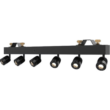 CHAUVET DJ Pinspot Bar Luz de 6 LEDs 15W 4000K con Difusores y Filtros CTO