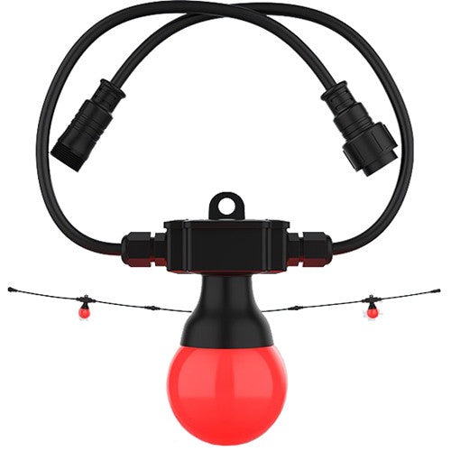 CHAUVET DJ Festoon 2 RGB Extensión de Cadena de Luces 49 pies 20 Bulbos RGB