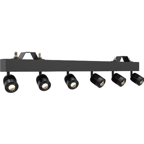 CHAUVET DJ Pinspot Bar Luz de 6 LEDs 15W 4000K con Difusores y Filtros CTO