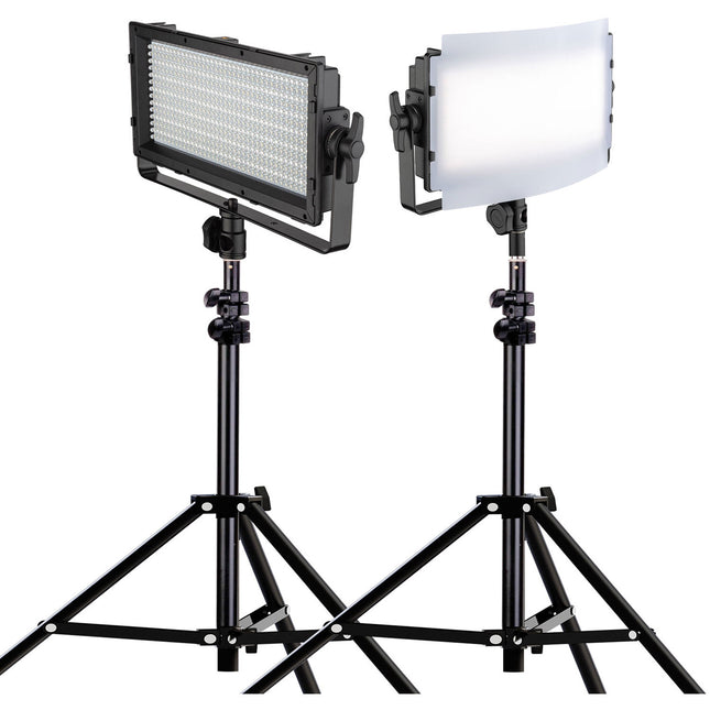 Genaray Spectro LED Essential 500IID Panel LED Luz Día Kit 2 Unidades 3880 Lux 5600K