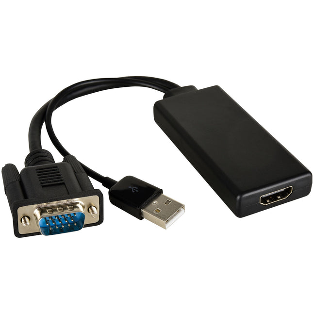 Kramer Adaptador Activo VGA Masculino a HDMI Femenino 1080p USB Audio y Alimentación