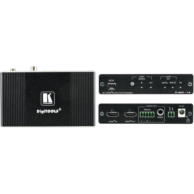 Kramer FC-46H2 De-Embedder HDMI 4K HDR 60 Hz Salida Digital Analógica