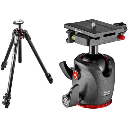 Manfrotto MT055CXPRO3 Trípode de Fibra de Carbono con Cabezal de Bola XPRO y sistema de liberación rápida