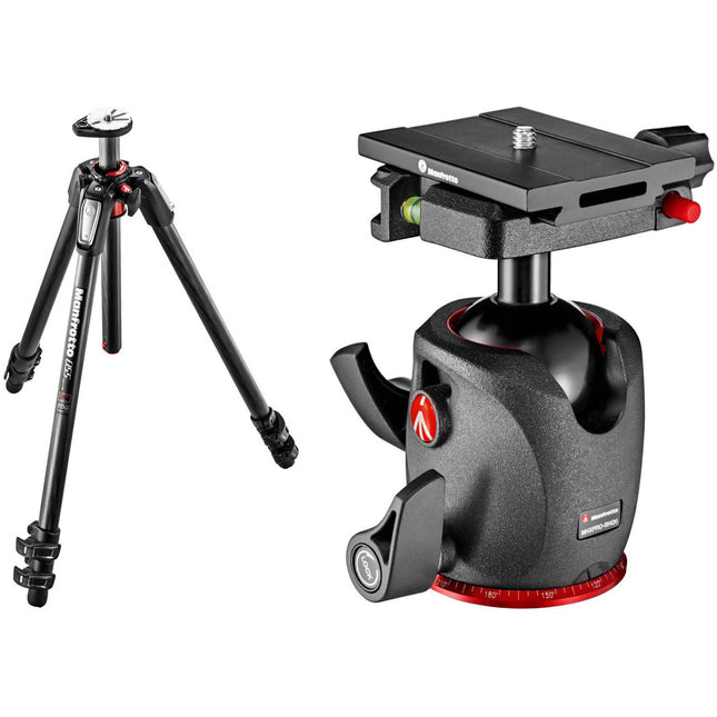 Manfrotto MT055CXPRO3 Trípode de Fibra de Carbono con Cabezal de Bola XPRO y sistema de liberación rápida
