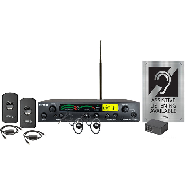 Listen Technologies Listen iDSP Sistema de RF Estacionario 72 MHz 3 Canales