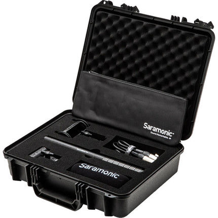 Saramonic SoundBird T3 Micrófono Shotgun Batería Recargable Phantom XLR Cable Estuche Rigido