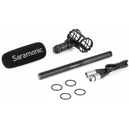 Saramonic SoundBird V1 Micrófono Shotgun Batería Phantom XLR Cable