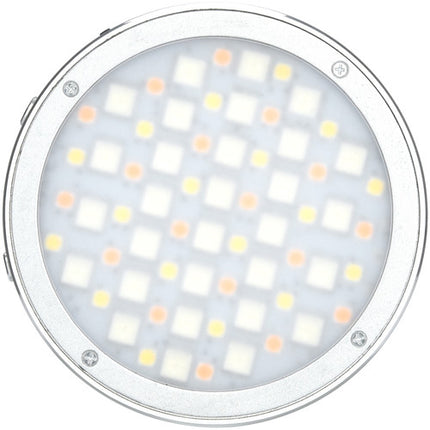 Godox Round Mini Luz LED RGB magnética plata 2500-8500K portátil