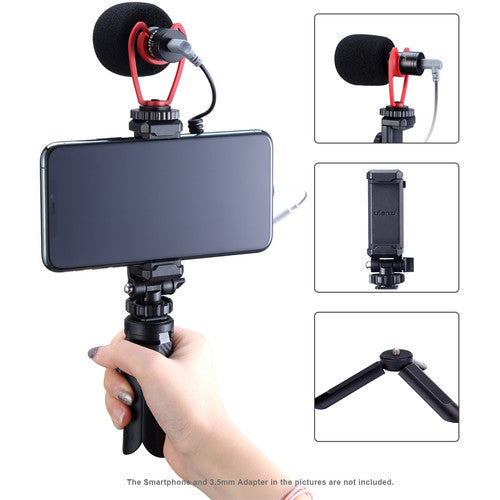 Ulanzi Phone Vlogging Super Kit con Micrófono Cardioide y Trípodes