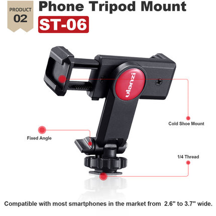 Ulanzi Phone Vlogging Super Kit con Micrófono Cardioide y Trípodes
