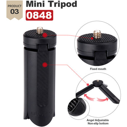Ulanzi Phone Vlogging Super Kit con Micrófono Cardioide y Trípodes