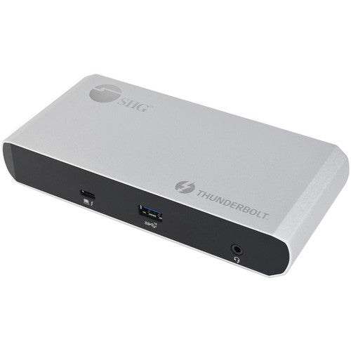 SIIG Thunderbolt 3 Estación de Acoplamiento Dual DP 4K con Power Delivery 60W