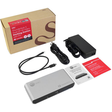 SIIG Thunderbolt 3 Estación de Acoplamiento Dual DP 4K con Power Delivery 60W